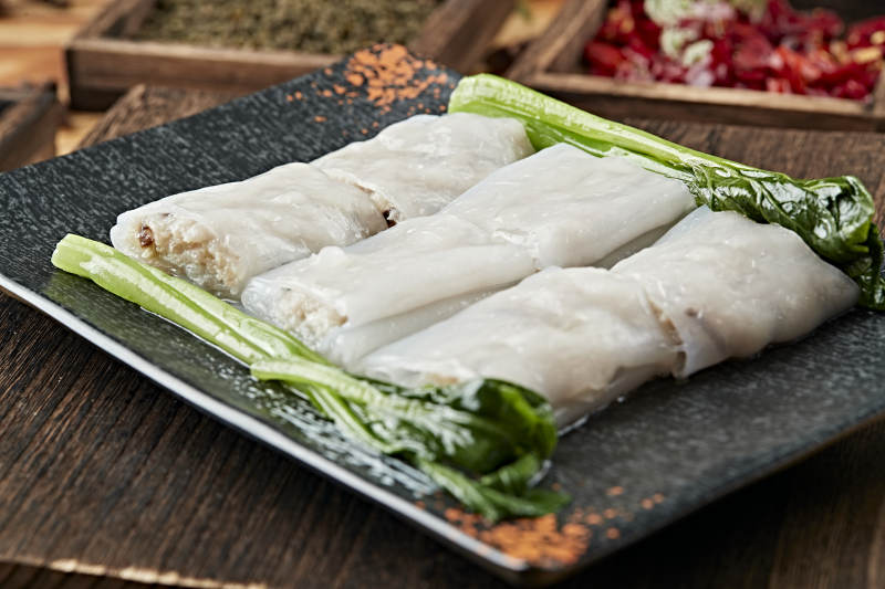 港式茶餐传统广式肠粉图片