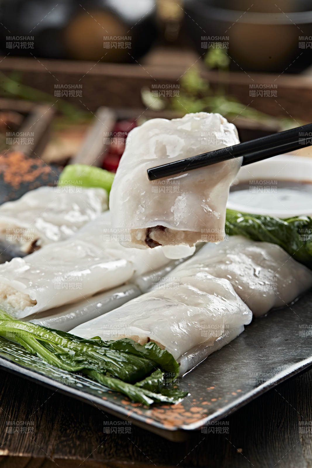 港式茶餐传统广式肠粉图片