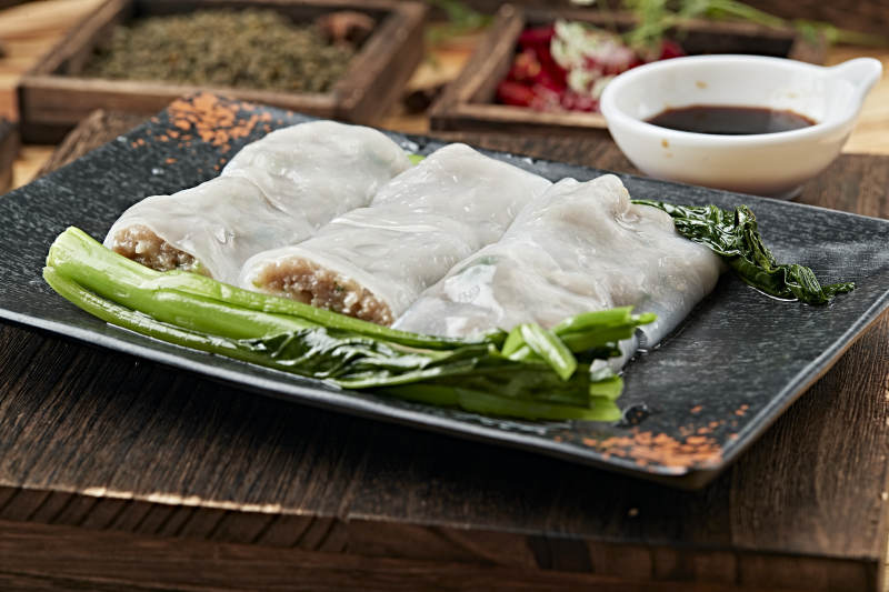 港式茶餐传统广式肠粉图片