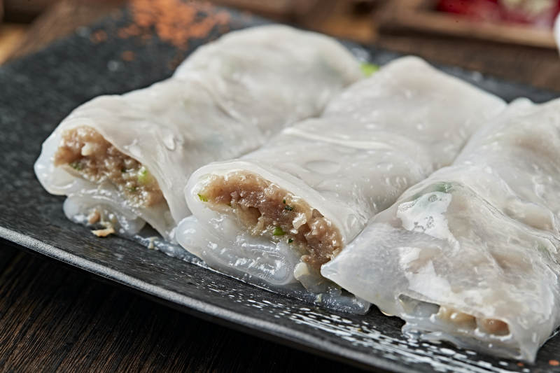 港式茶餐传统广式肠粉图片