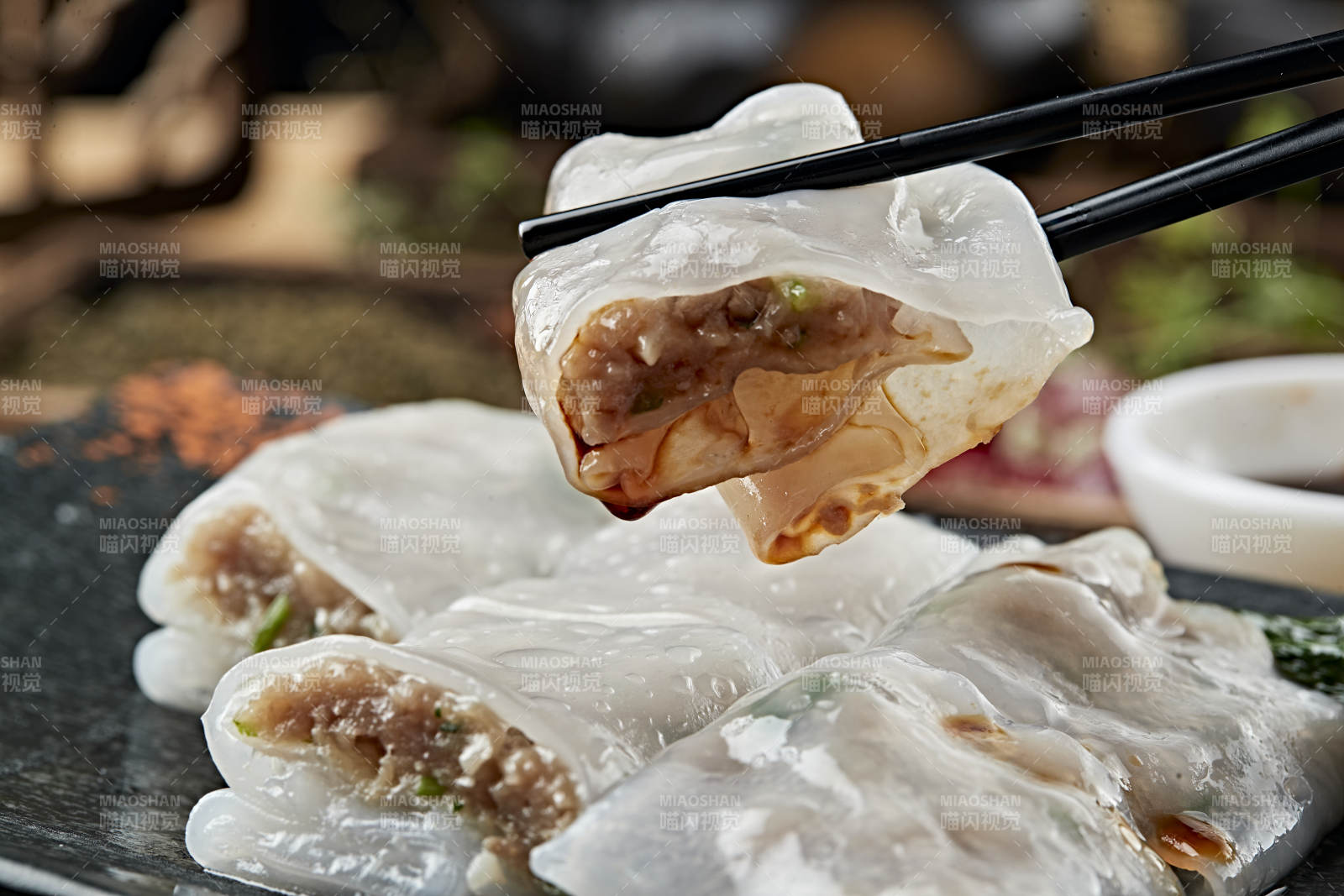 港式茶餐传统广式肠粉图片