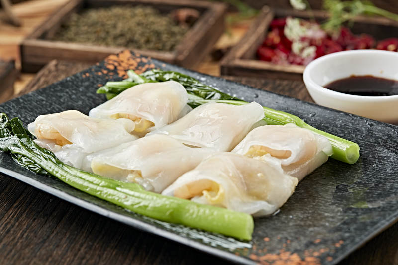 港式茶餐传统广式肠粉图片