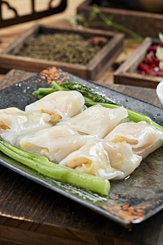 港式茶餐传统广式肠粉图片