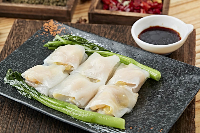 港式茶餐传统广式肠粉图片