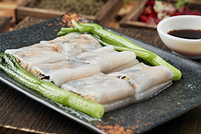 港式茶餐传统广式肠粉图片