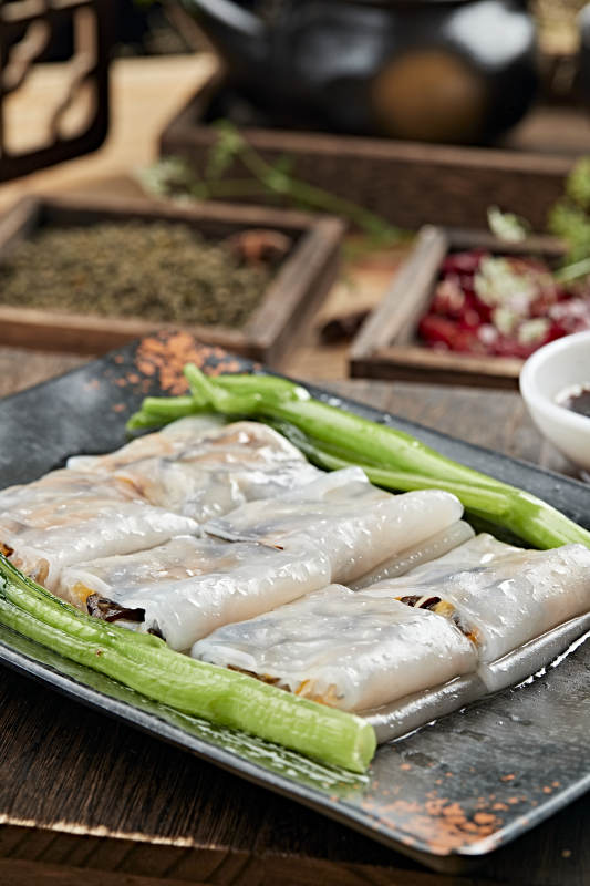 港式茶餐传统广式肠粉图片