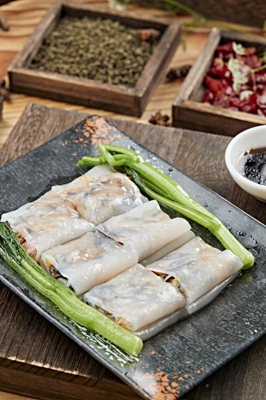 港式茶餐传统广式肠粉图片