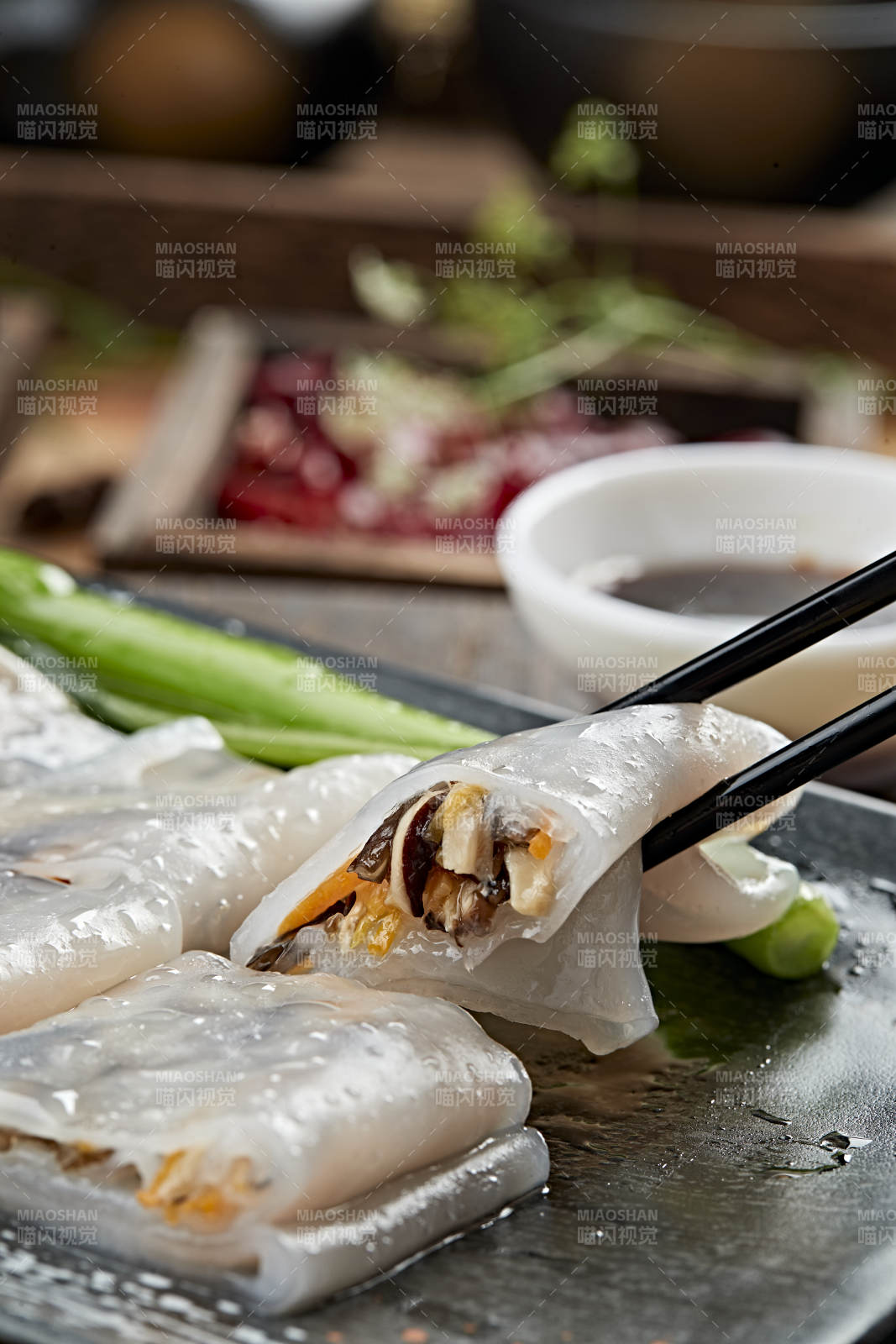 港式茶餐传统广式肠粉图片