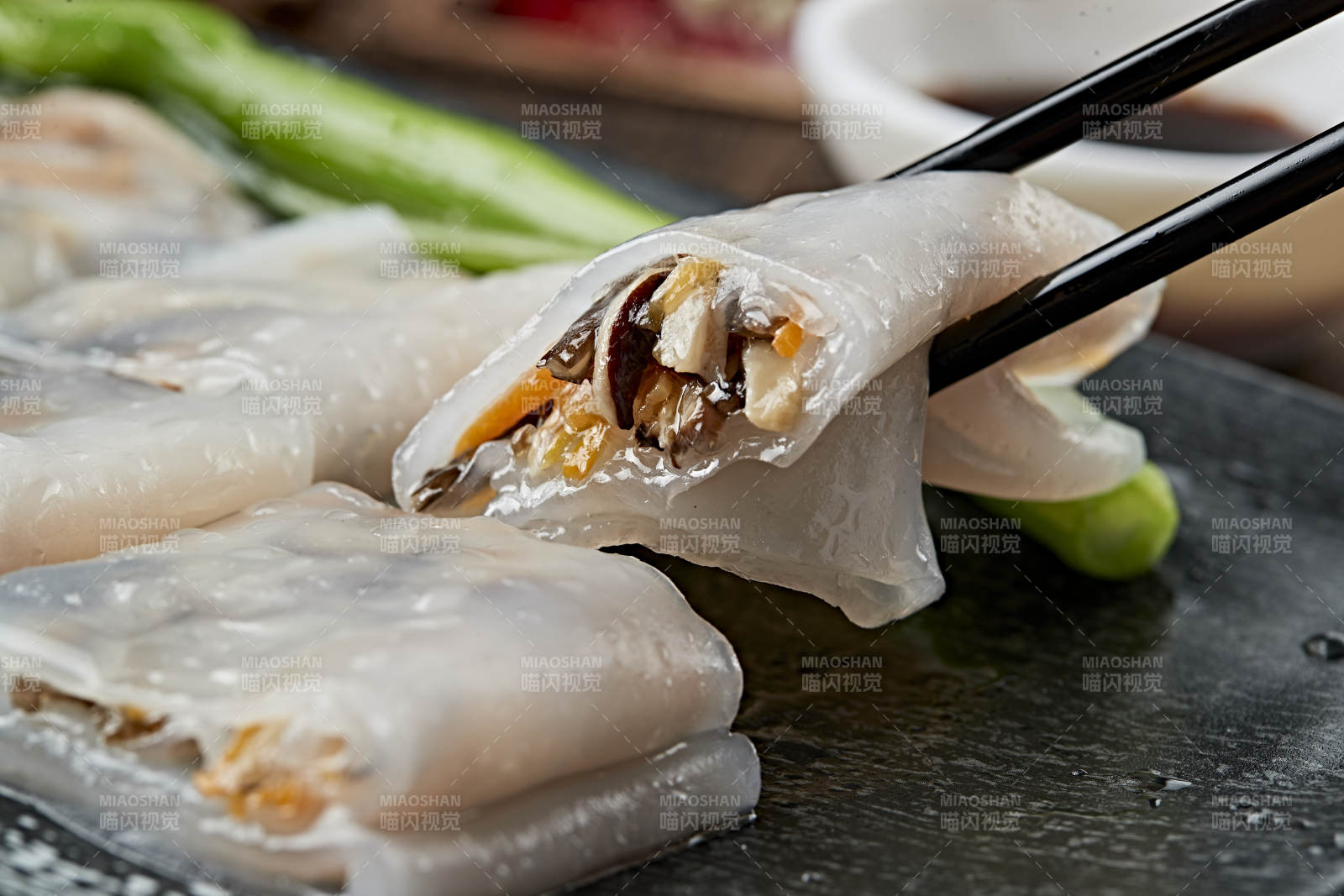 港式茶餐传统广式肠粉图片