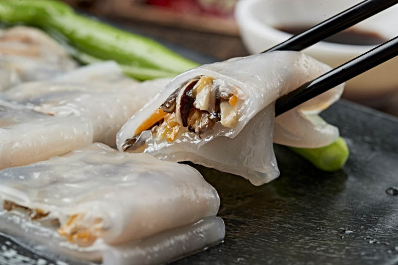 港式茶餐传统广式肠粉图片