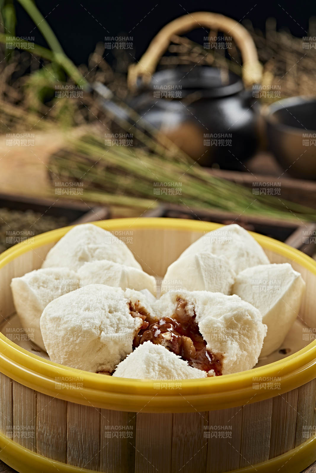 港式茶餐叉烧包图片