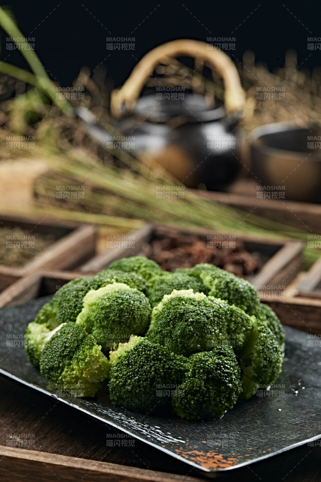 港式茶餐白灼西蓝花图片