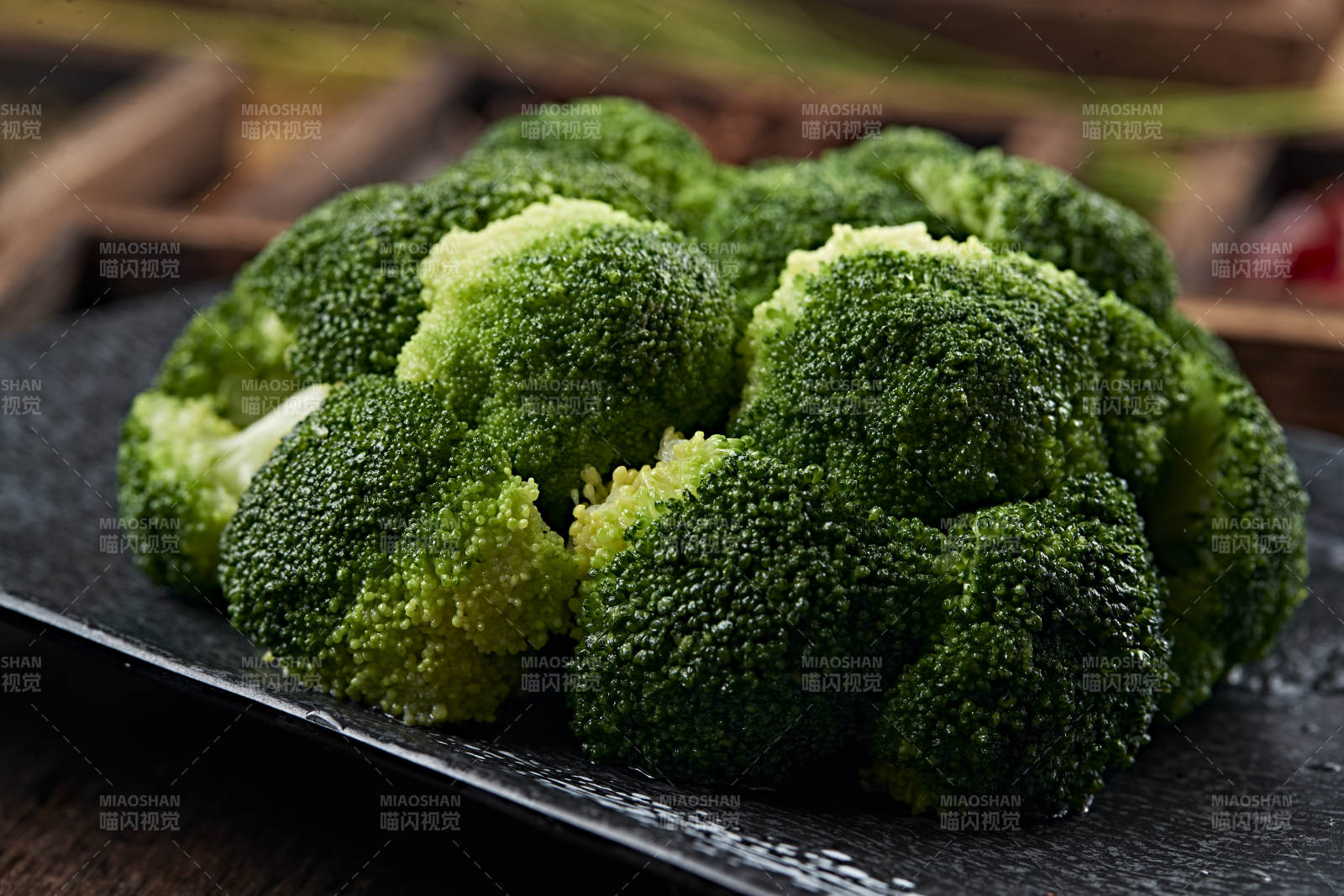 港式茶餐白灼西蓝花图片