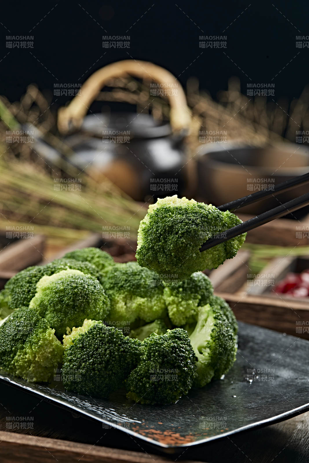 港式茶餐白灼西蓝花图片