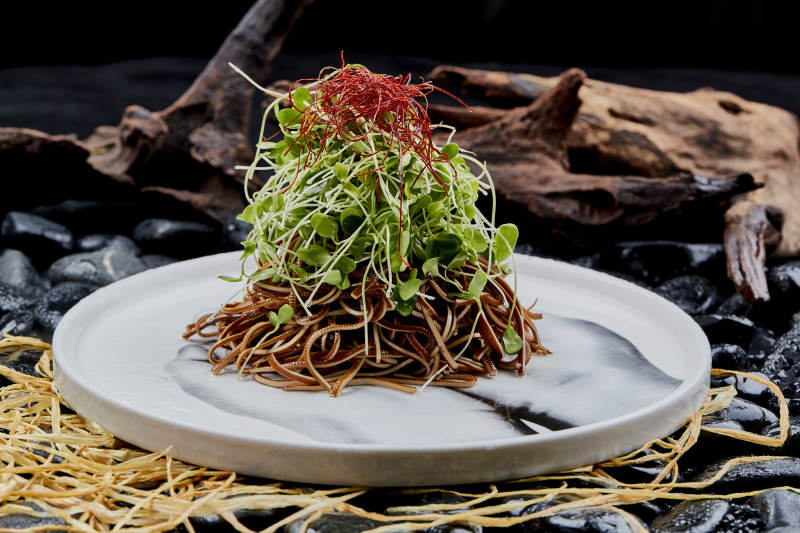 香椿苗凉拌烟熏豆腐丝图片