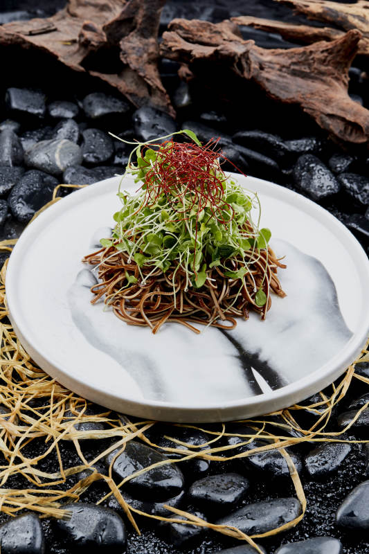 香椿苗凉拌烟熏豆腐丝图片