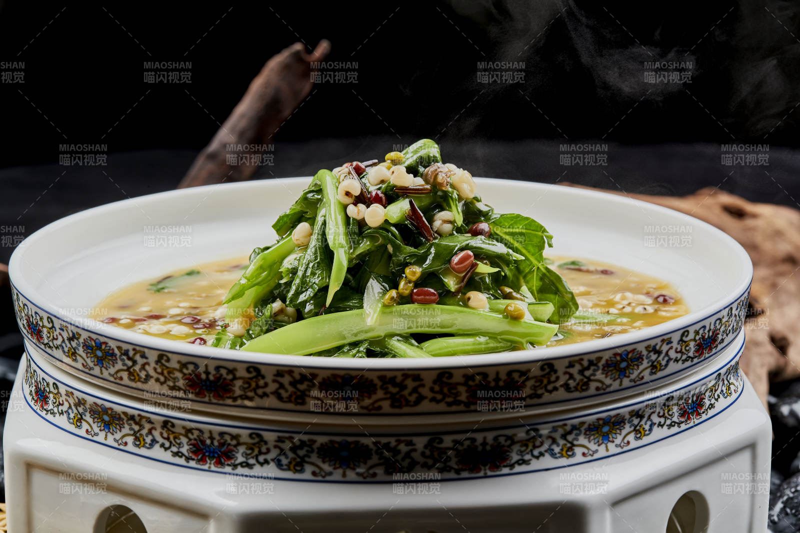 浓汤红豆薏米烧芥蓝图片