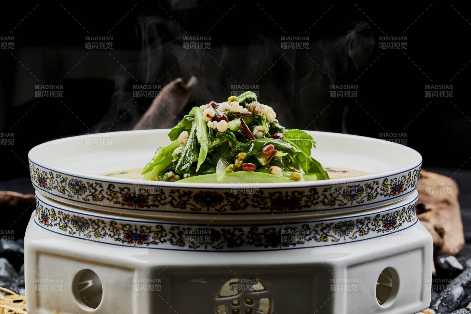 浓汤红豆薏米烧芥蓝图片