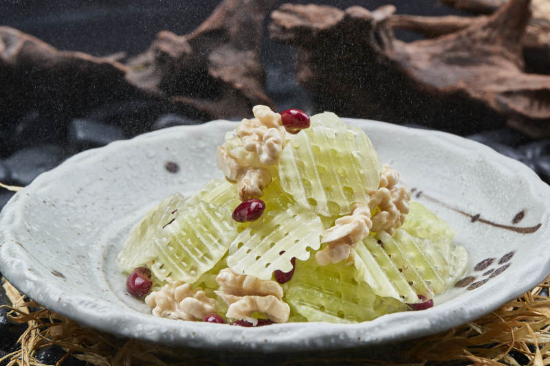 蜜豆桃仁拌芦笋图片