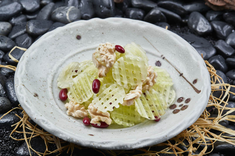 蜜豆桃仁拌芦笋图片