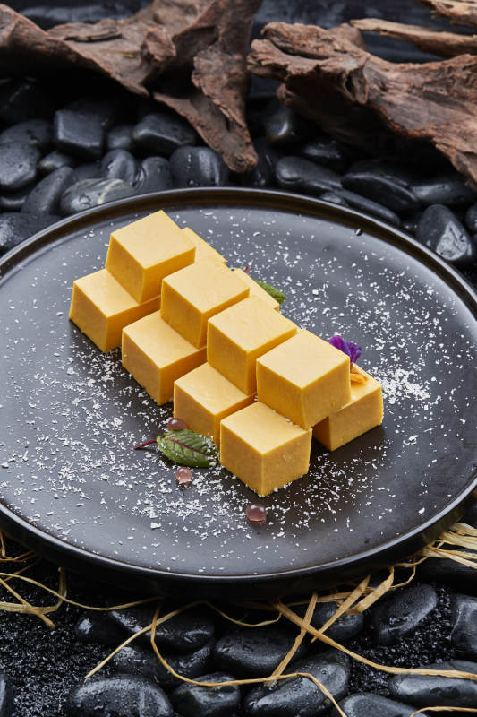 南瓜慕斯蛋黄南瓜豆腐图片