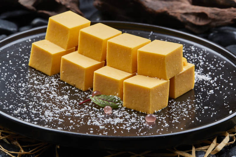 南瓜慕斯蛋黄南瓜豆腐图片