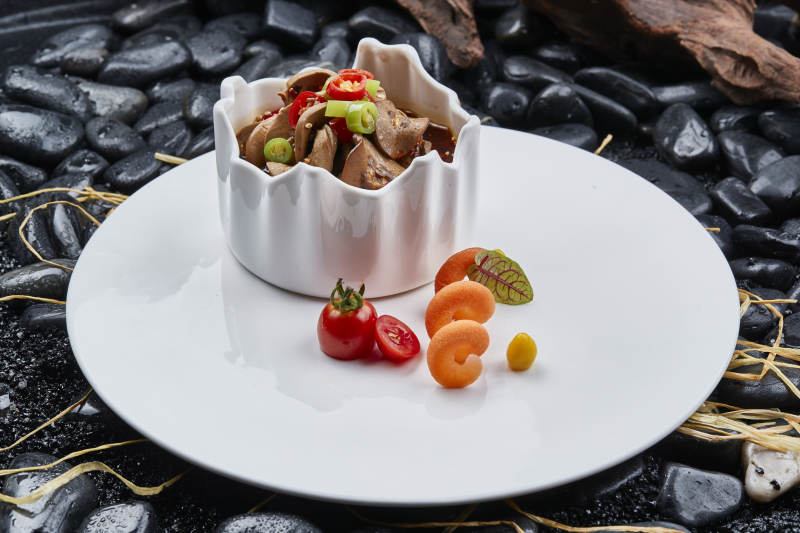 香辣红油渍腰片图片