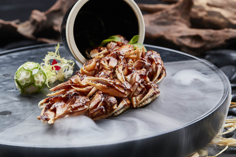 生渍糟醉海蟹钳图片