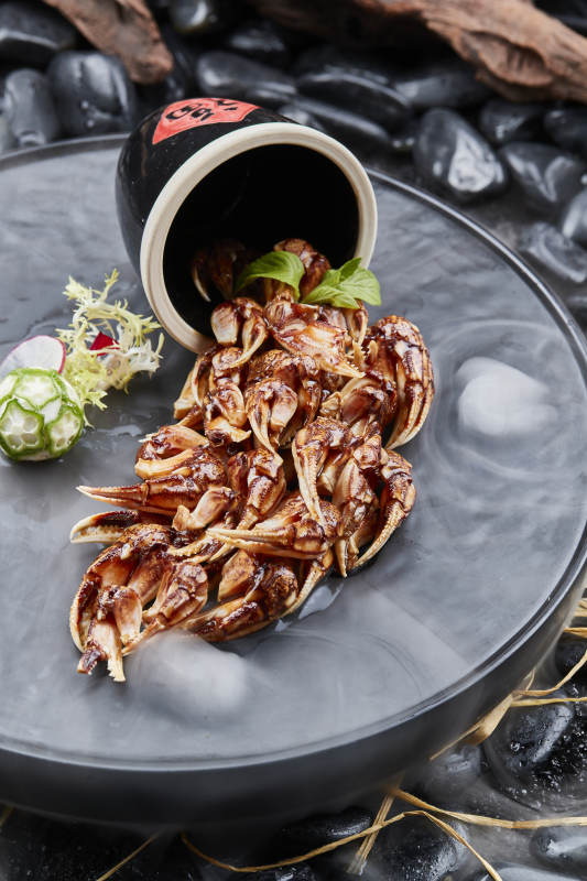 生渍糟醉海蟹钳图片