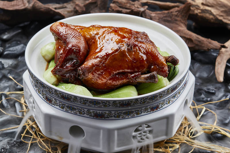 陈皮蜂蜜甜焗三黄鸡图片