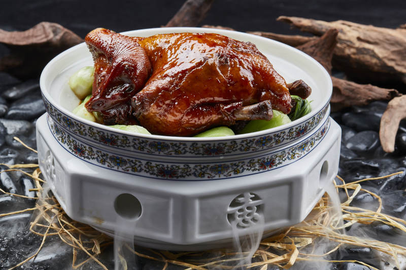 陈皮蜂蜜甜焗三黄鸡图片