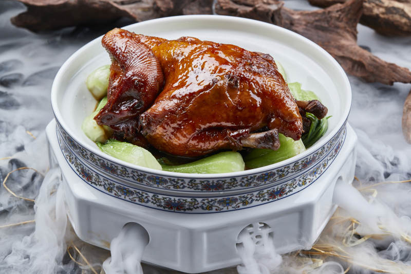 陈皮蜂蜜甜焗三黄鸡图片