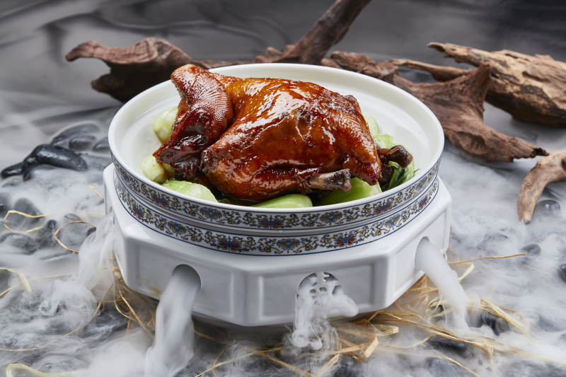 陈皮蜂蜜甜焗三黄鸡图片