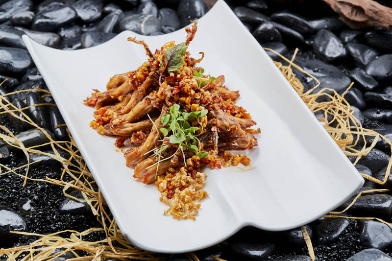 香辣蒜蓉爆炒鸭舌图片