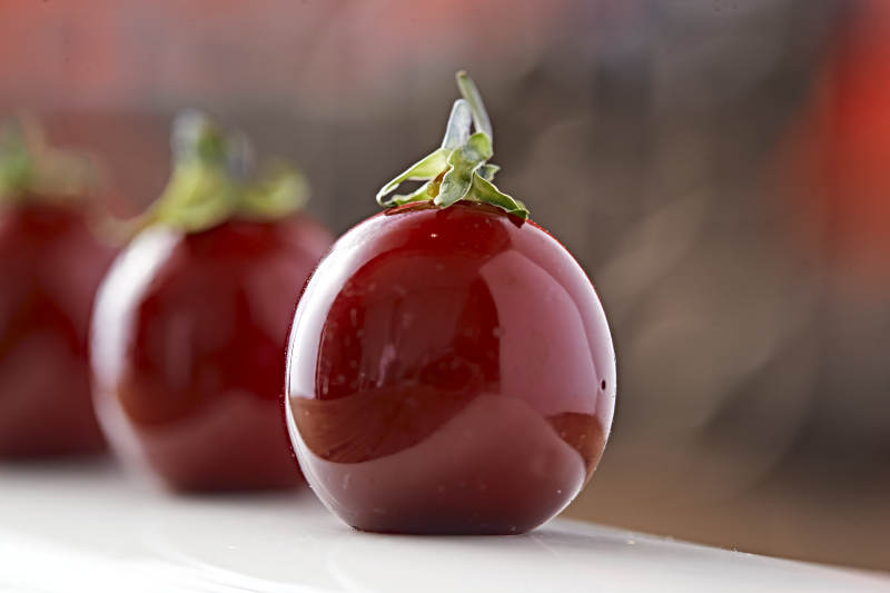 创意菜樱桃鹅肝图片