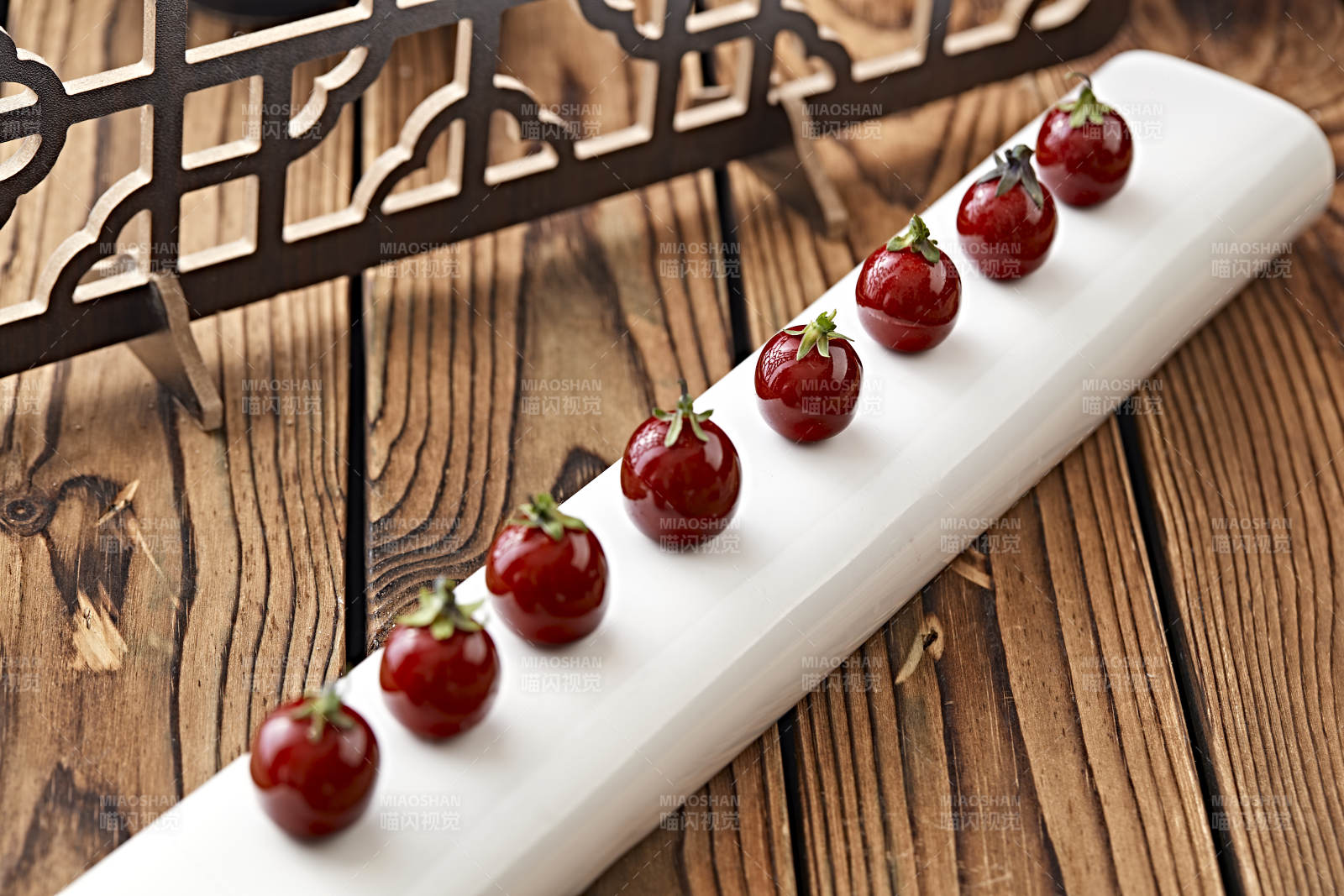 创意菜樱桃鹅肝图片