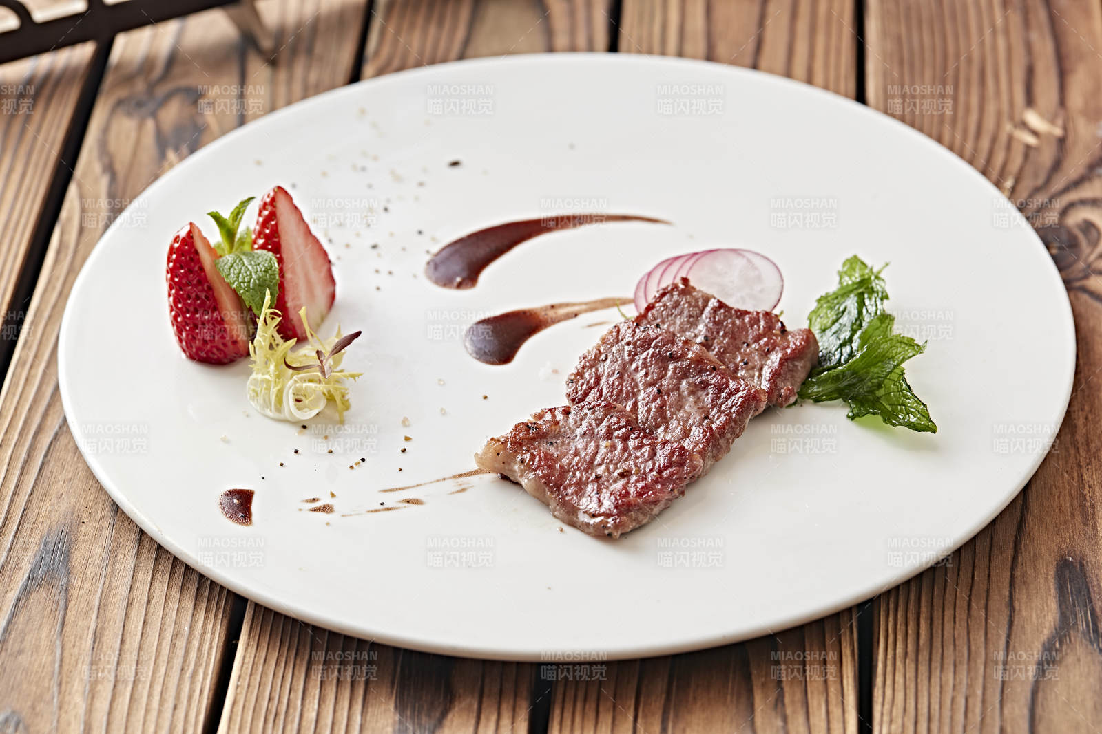 香煎安格斯小牛排图片
