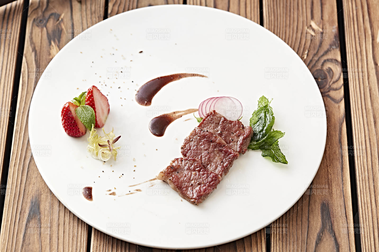 香煎安格斯小牛排图片