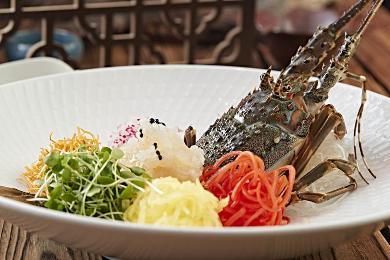 活龙虾刺身图片