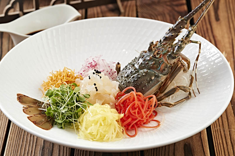 活龙虾刺身图片