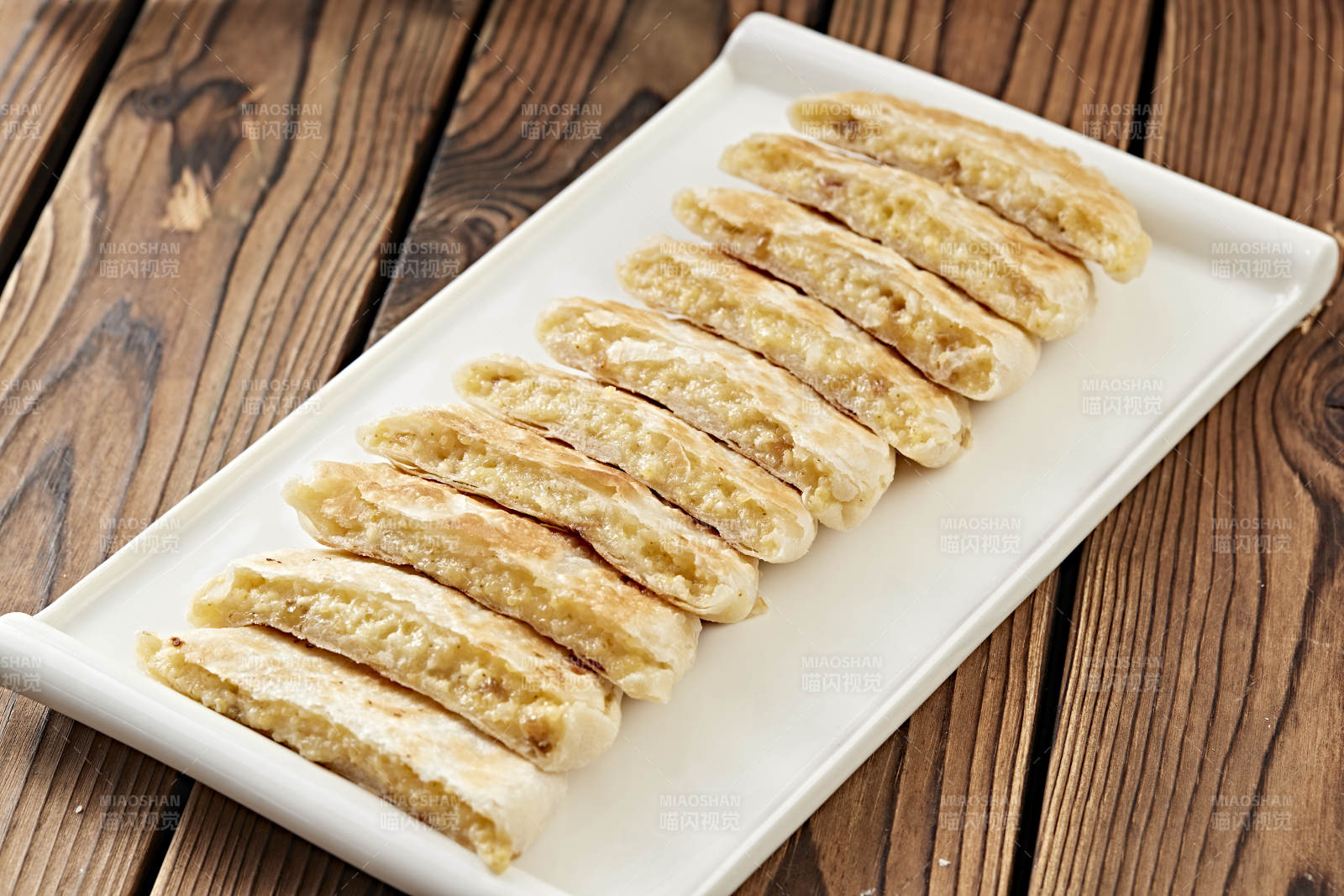 甜糯米黍米馅料烙饼图片