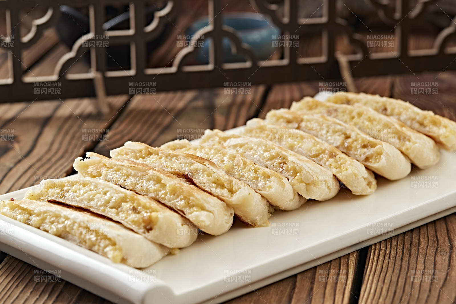 甜糯米黍米馅料烙饼图片