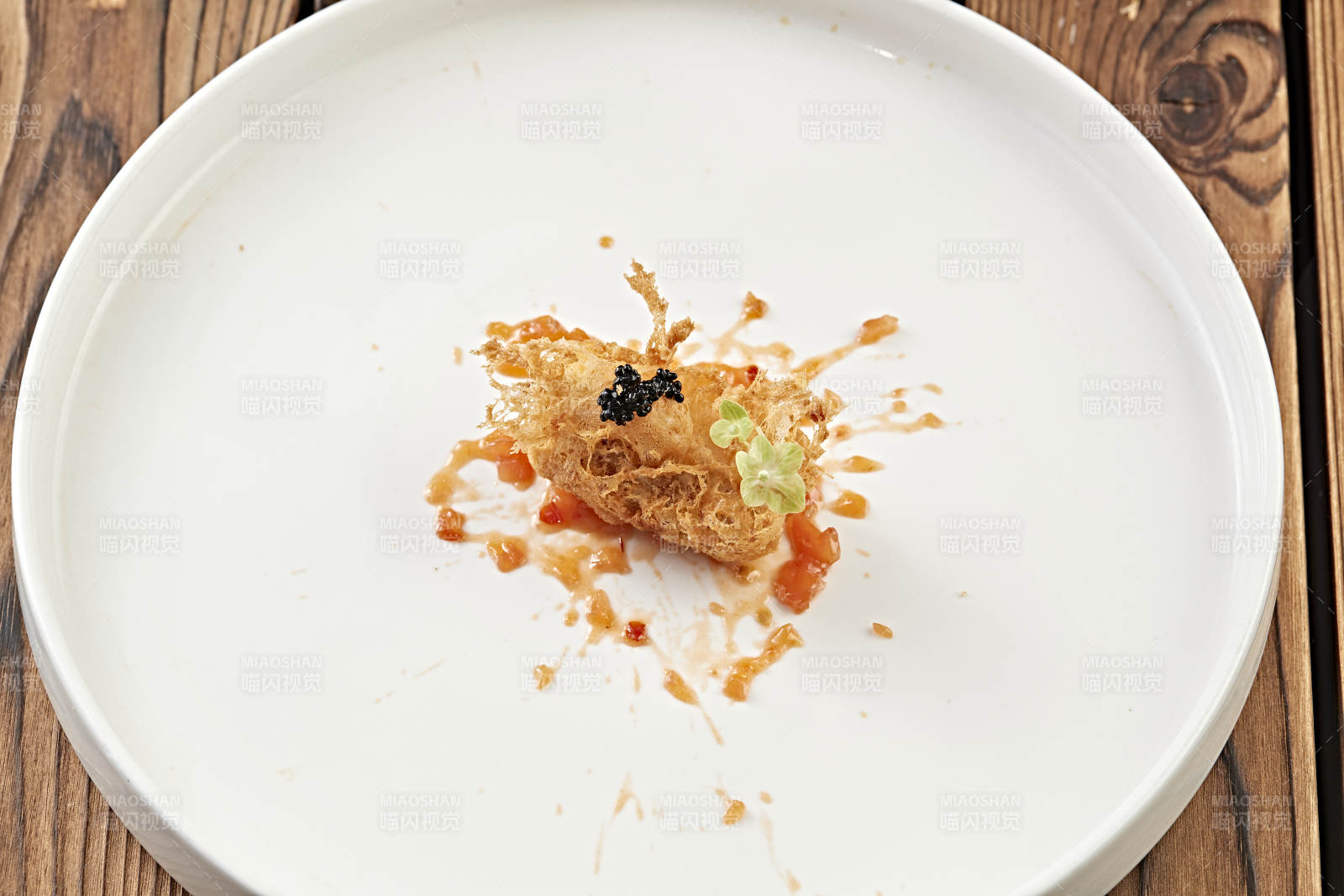 拖面香炸法式鹅肝图片