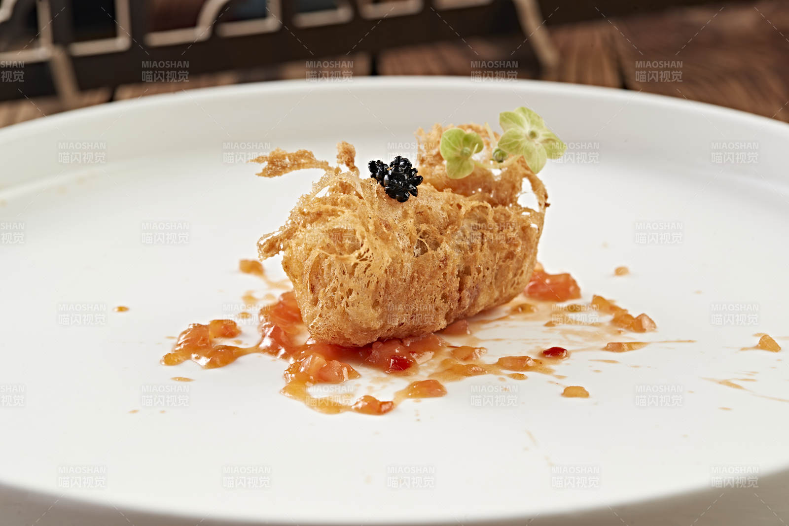 拖面香炸法式鹅肝图片