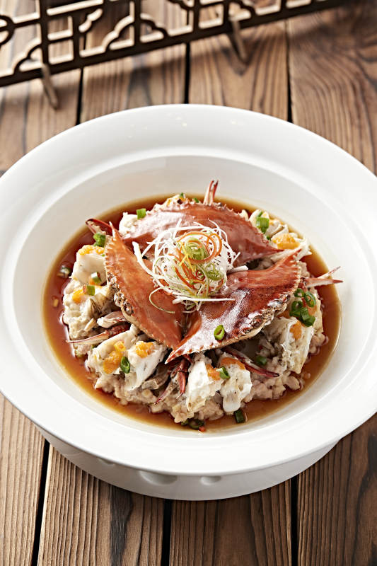 浇汁清蒸梭子蟹图片