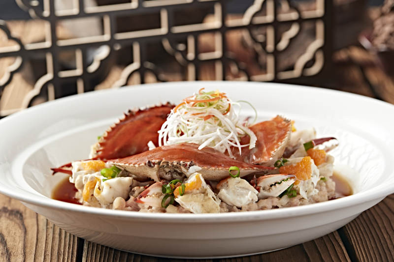 浇汁清蒸梭子蟹图片