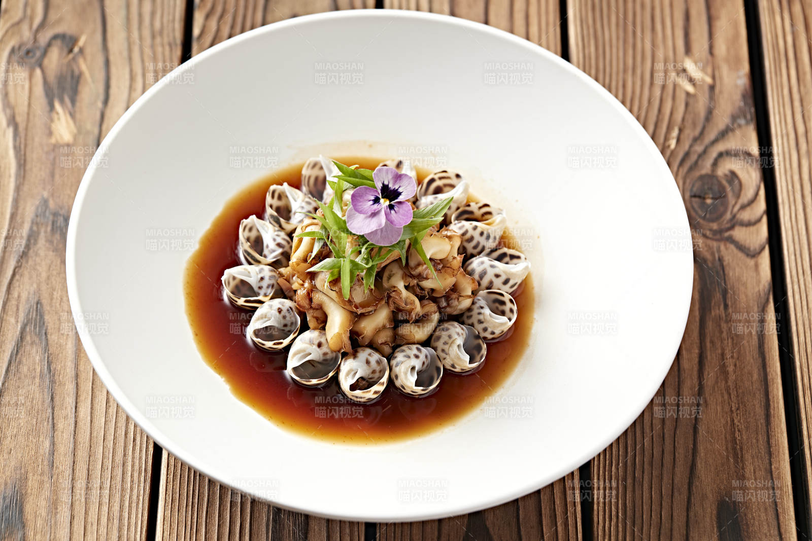 温拌浇汁花螺片肉图片