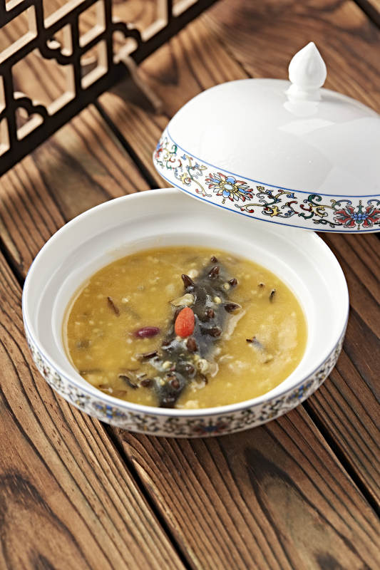 红豆小米扣辽参图片