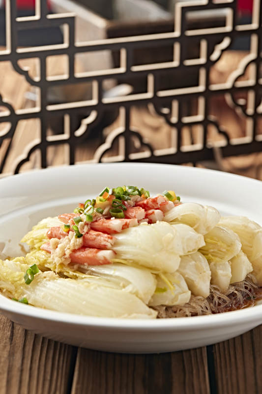 清蒸蒜蓉粉丝蟹肉娃娃菜图片