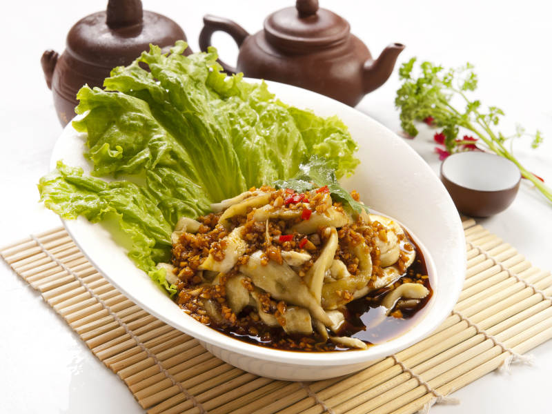 老醋蒜泥蒸茄条图片